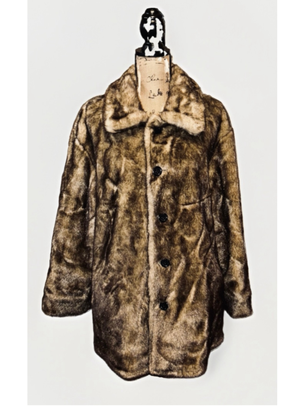 Vintage Donnybrook Women's Reversible Faux Fur Coat Size XL